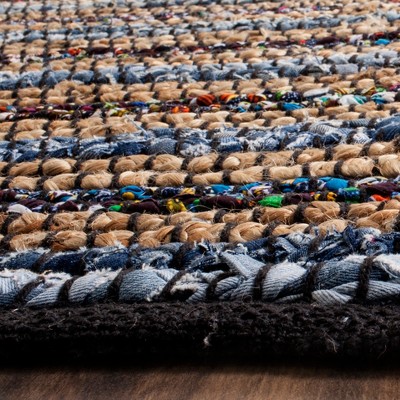 Cape Cod Blue Multicolor Flat Woven Cotton Area Rug