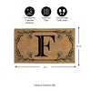 28" x 16" Monogram Coir Mat, Letter  "F" - 2 of 4