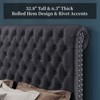 AMERLIFE Upholstered Platform Bed with 52.8'' Tall Sleigh Headboard - 3 of 4