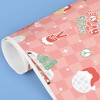 Big Dot of Happiness Groovy Christmas Wrapping Paper, Pastel Holiday Gift Wrap Roll, Funny Disco Santa Christmas Gift Paper, 24 in x 7 feet, 1 Roll - 4 of 4
