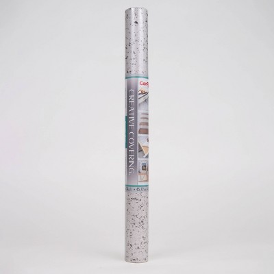Con-Tact 18"x16' Adhesive Shelf Liner - Petite Terazzo Gray: Drawer Liner, Grid Lines, Spot Clean, Storage & Organization