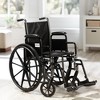 McKesson Steel Wheelchair with Swing-Away Footrest, 250-350 lbs. Weight Capacity - 3 of 4