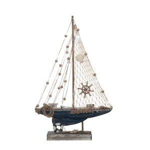 Beachcombers LED Large Boat Figurine - 1 of 3