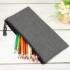 Unique Bargains Canvas Zipper DIY Office Craft Supply Pencil File Bag 5 Pcs - 3 of 3
