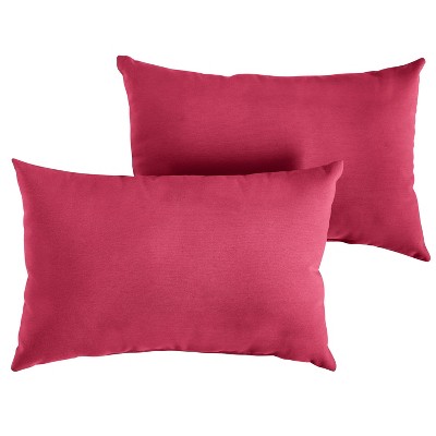 Aneco Pack of 4 Pink Waterproof Pillow Covers Outdoor Throw Pillowcases Garden x 