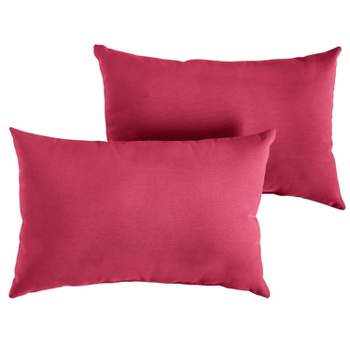 2pk Sunbrella Outdoor Throw Pillows Hot Pink