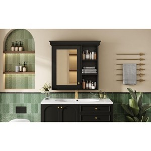 NicBex Wall Bathroom Storage Cabinet with Mirror,Modern Bathroom Wall Cabinet with Storage Organizer,Bathroom Medicine Cabinet for Bathroom - 1 of 4