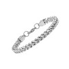 Steeltime Men's stainless steel wheat chain bracelet. Color Options: Silver, Gold - 2 of 4