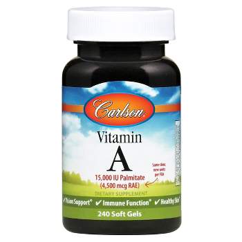 Carlson - Vitamin A, 15000 IU Palmitate (4500 mcg RAE), Vision Health, Immune Function