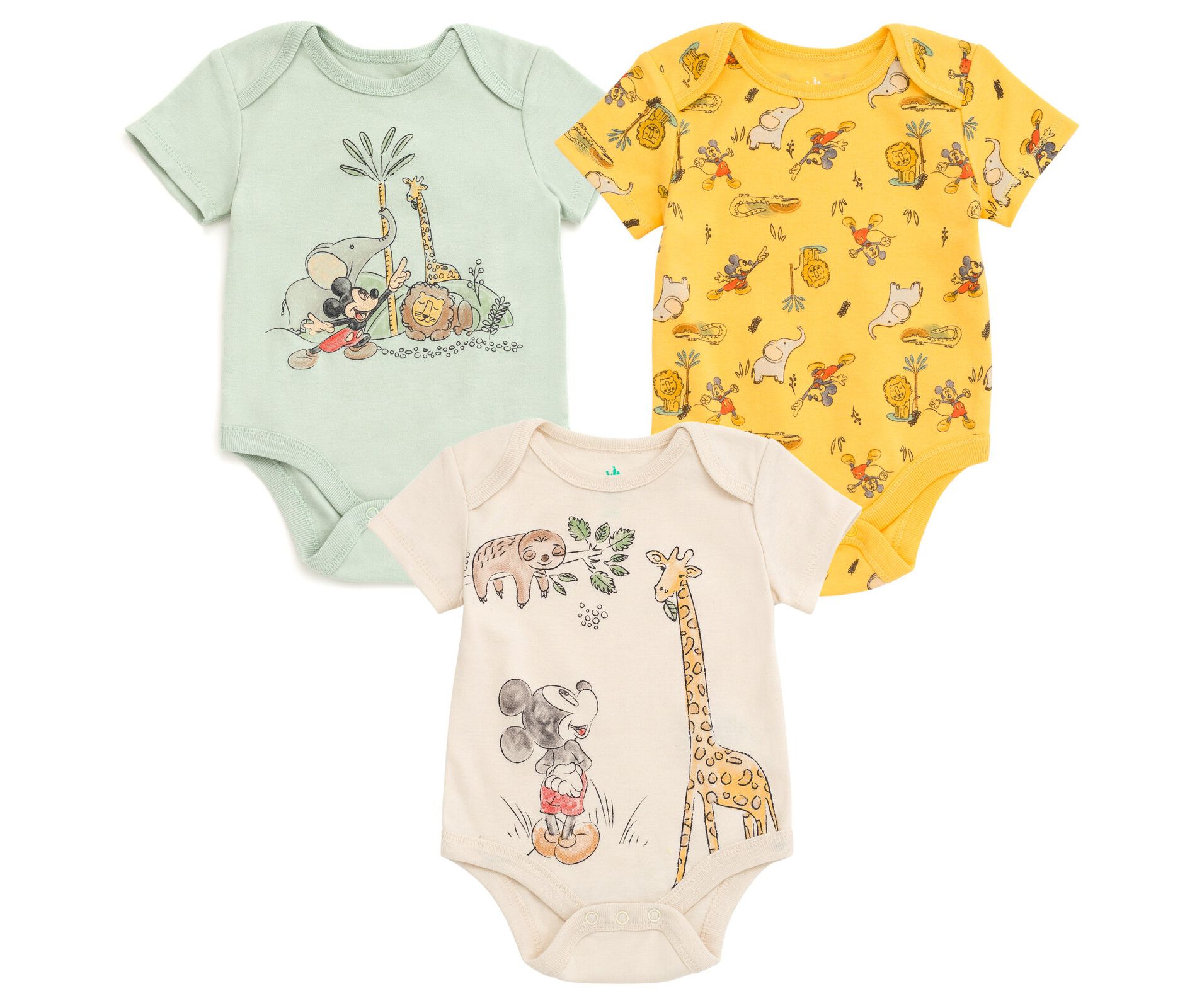 Disney 3 Pack Bodysuits Newborn to Infant
