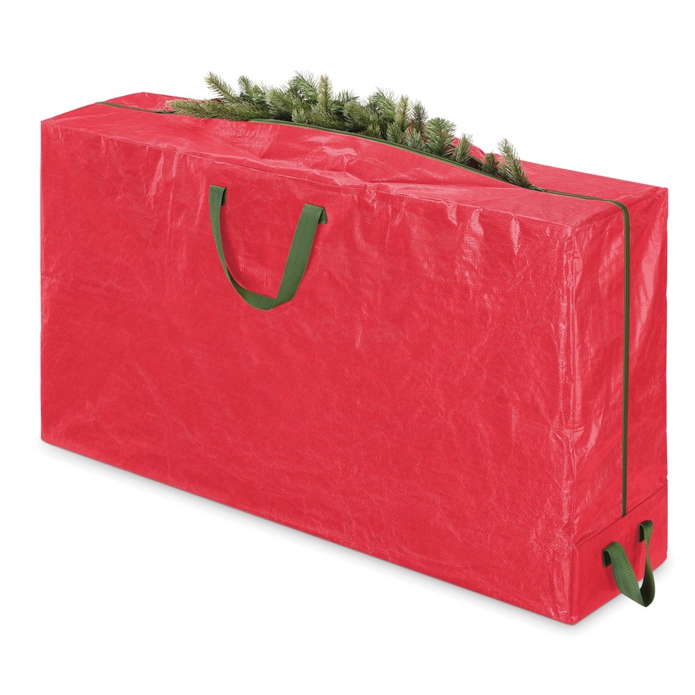 Whitmor Christmas Rolling Tree Bag: Red Plastic Storage for Trees, 27" Height, 11.5" Width, Spot Clean, 8.984 Volume Capacity