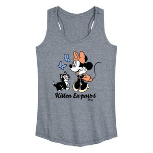 Women's - Disney Classics - Kitten Expurrt Graphic Racerback Tank - 1 of 4