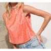Women's Sylvia Sequin Sleeveless Tank Top - Blue B - 2 of 4