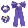 Elerevyo Women's Brooch Bowknot Costume Bow Tie with Beads - 3 of 4