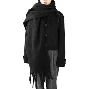 Zuppad Women Cashmere Feel Scarf, Soft Warm Winter Scarf for Cold Weather, Christmas Blanket Scarves Pashmina Shawl Wrap - 1 of 4