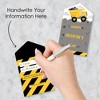 Big Dot of Happiness Dig It - Construction Party Zone - Dump Truck Cards for Kids - Happy Valentine's Day Pull Tabs - Set of 12 - 3 of 4