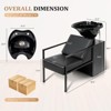 Karl Home Salon Shampoo Backwash Chair Unit with Tilting ABS Plastic Bowl - 3 of 4