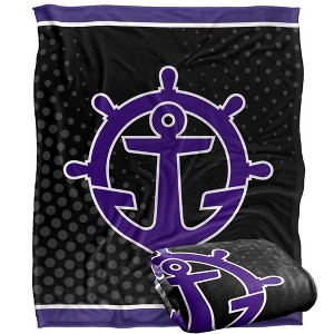 University Of Portland Logo Dots Silky 50x60 Blanket, 1 Sided - 1 of 4