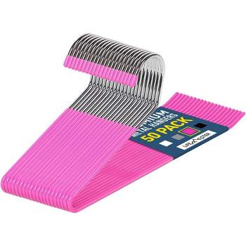 Lifemaster Metal Slack Non-slip Pants Hangers (pink) : Target