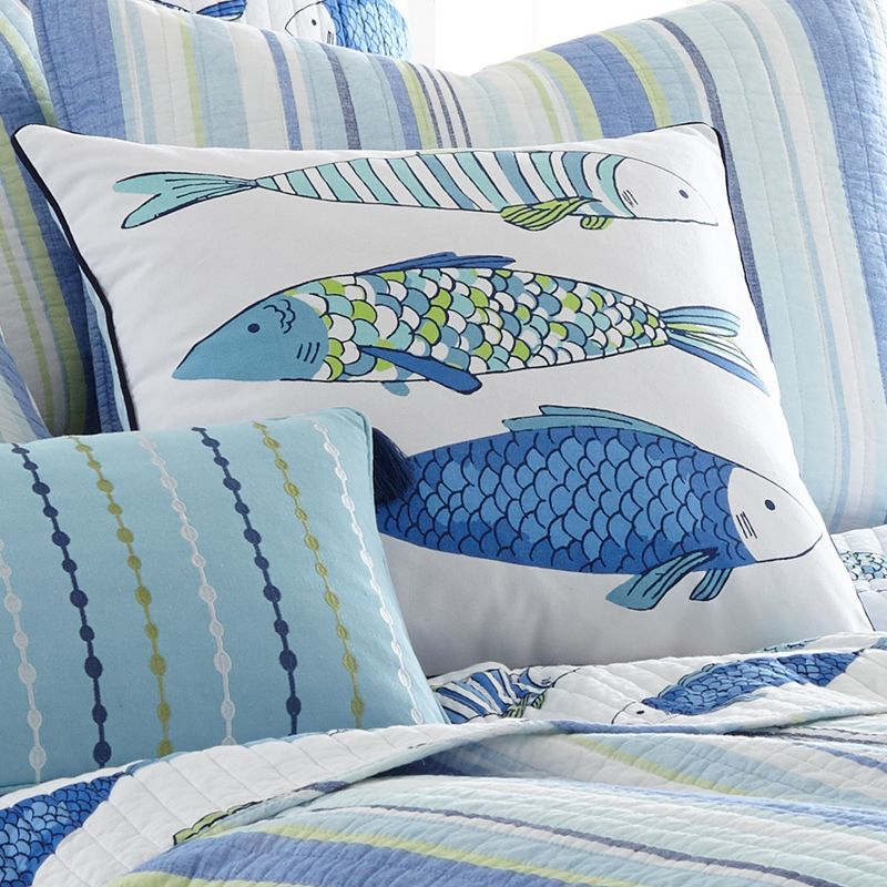 Catalina Printed Fish Decorative Pillow - Levtex Home, 3 of 5