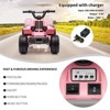 ATV for Kids, 6V Battery Powered Toddler 4 Wheeler w/Music, Light, 1.5mph Max Speed, Kids ATV 4 Wheeler 3+ Years - 2 of 4