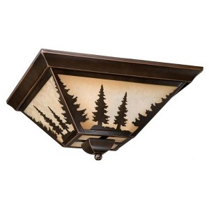 Vaxcel Yosemite 3 - Light Flush Mount in  Burnished Bronze - 1 of 4