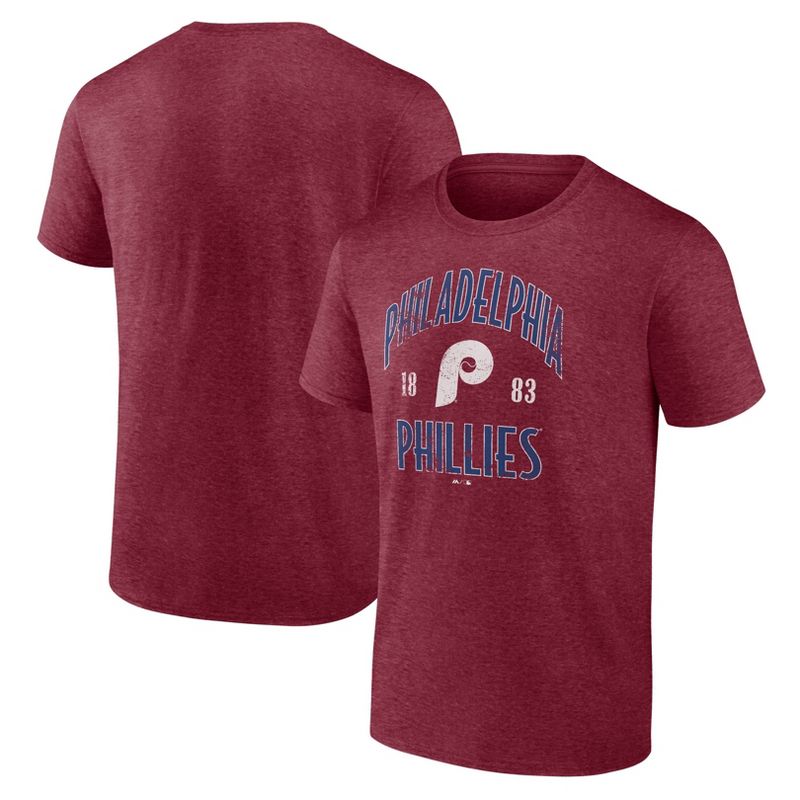 MLB Philadelphia Phillies Men's Bi-Blend T-Shirt, 1 of 4