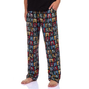 Mortal Kombat Pajama Lounge Pants Men's Allover Character Squares Design - 1 of 4