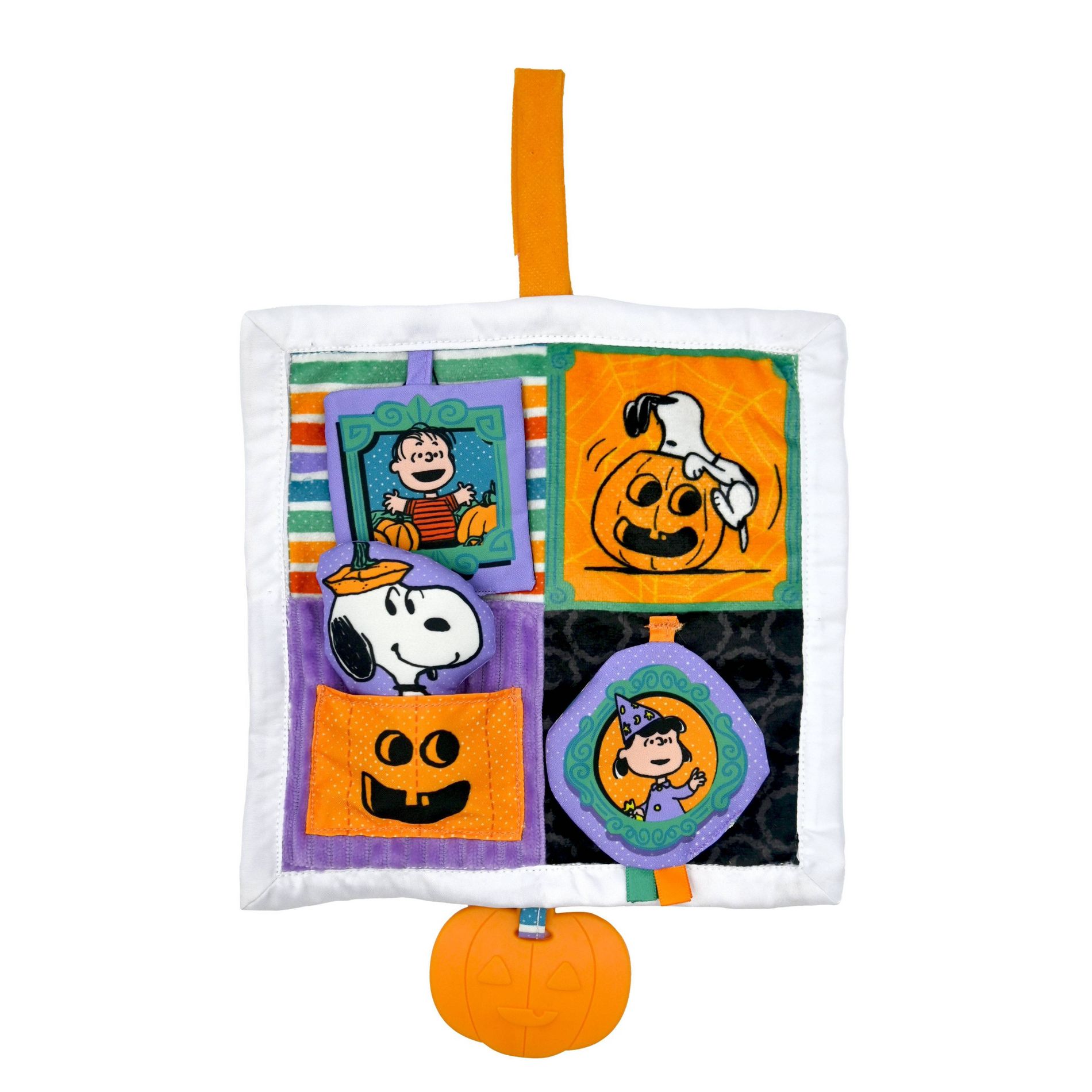 Peanuts Halloween Deluxe Crinkle Square with Teether