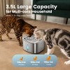 Oneisall PW03 Stainless Steel Cat Water Fountain – 3.5L/118oz, Quiet, Auto, w/3 Filters - 4 of 4