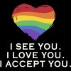 Adult Design By Humans I See You, I Love You, I Accept You Pride By AtlasNasStore Tank Top - 2 of 2