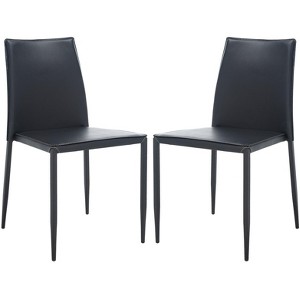 Cason Dining Chair (Set of 2) - DCH2000 - Black - Safavieh - 1 of 4