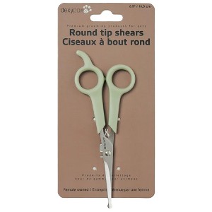 Dexypaws: Pet Round Tip Shears - Sage Green, Dog & Cat Grooming Tool - 1 of 4