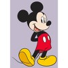 Juniors Womens Mickey & Friends Smiling Mickey Mouse Portrait Crop T-Shirt - 2 of 4