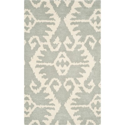 French Grey Indoor/Outdoor Scatter Rug, 2'x3' – C321 Vintiques