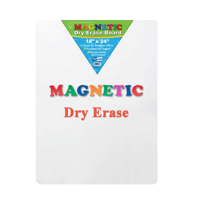 Flipside Products Magnetic Dry Erase Board, 18" x 24", 3 of 5