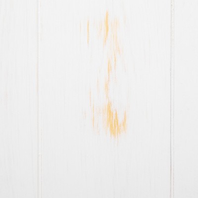 Antique Rustic White Solid Pine Farmhouse Dining Table