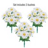 Collections Etc Artificial Chamomile Daisy Bushes - Set of 3 - 4 of 4