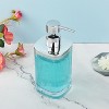 Cameo Soap/Lotion Dispenser with Rust Proof Stainless Steel Pump, Non-Slip Protective Silicone Feet, Heavy Duty Glass - 3 of 4