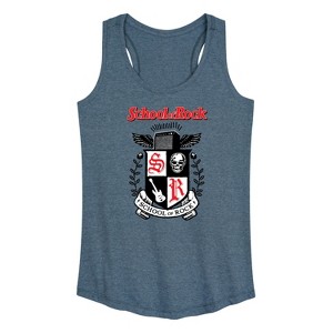 Women's - School of Rock - School Crest Graphic Racerback Tank - 1 of 4