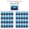 Big Dot of Happiness Shark Zone - Mini Candy Bar Wrapper Stickers - Jawsome Party or Birthday Party Small Favors - 40 Count - 3 of 4