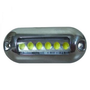 T-H Marine Submersible LED Light for Boats with Stainless Steel Bezel, Model LED51901DP, Blue Color - 1 of 4