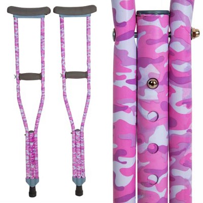 My Crutches - Youth Crutches for Kids w Adjustable Handgrip and Length! for Children 3'9" to 4'5" - Made of Lightweight, Durable Aluminum w Underarm