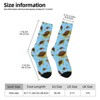 Turtle Shell Women Printed Crew Socks Funny Funky Socks Soft Polyester Novelty Gifts for Artists Men - 2 of 4