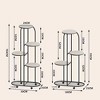 Plant Stand Indoor, Plant Shelf, with 4 Wheels, Tiered Plant Stand- Perfect for Living Room&Balcony&Garden - 2 of 4