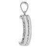 Black Bow Jewelry Antiqued Sterling Silver Crescent Moon Ash Holder Necklace, 18 Inch - 3 of 4