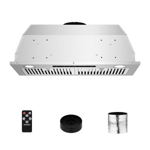 30 in Built-in/Insert Range Hood 700CFM with Ducted,Stainless Steel Kitchen Vent Hood with 3 Speed Gesture Sensing & Touch Control,Timer,2 LED lights - 1 of 4