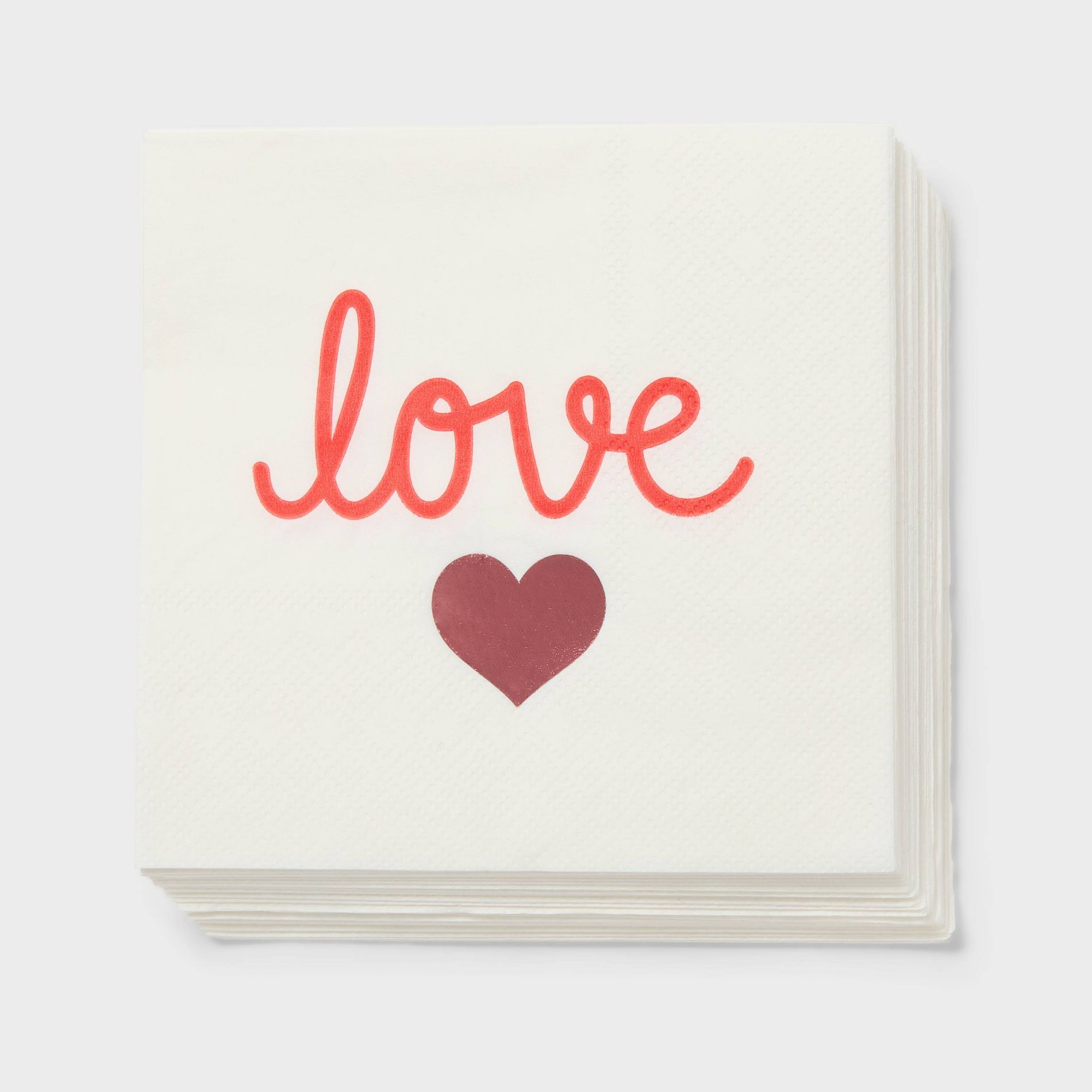 30ct Valentine's Day Love Beverage Napkins - Spritz™