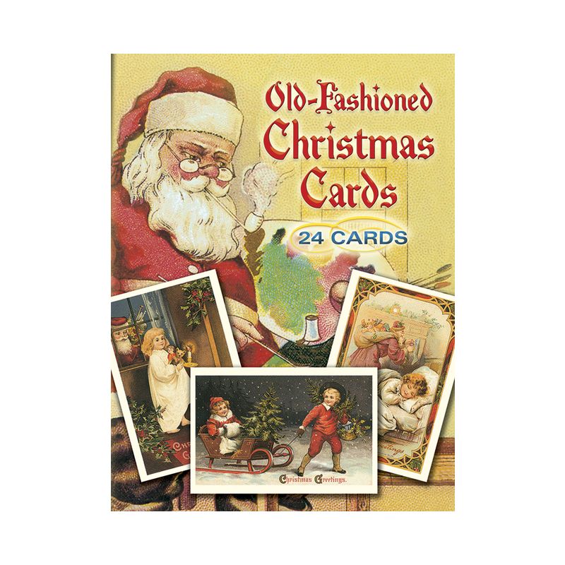 Old-Fashioned Christmas Cards - (Dover Postcards) by  Gabriella Oldham (Paperback), 1 of 2