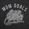 Womens Mom Goals T Shirt Funny Opossum Family Cute Animal Graphic Tee - Crazy Dog Women's T Shirt - 2 of 4